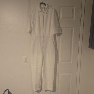 Designer Black Halo Jumpsuit White Classy